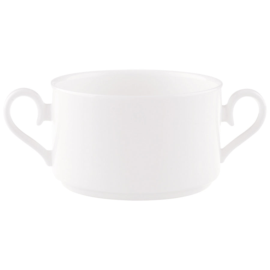 Villeroy & Boch Stella Hotel White Bone China Round Stacking Soup Cup 14.5cm 27cl Pack of 6