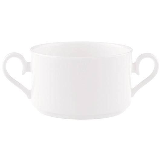 Villeroy & Boch Stella Hotel White Bone China Round Stacking Soup Cup 14.5cm 27cl Pack of 6