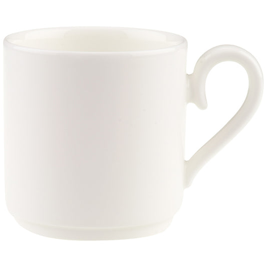 Villeroy & Boch Stella Hotel White Bone China Stacking Cup 18cl Pack of 6