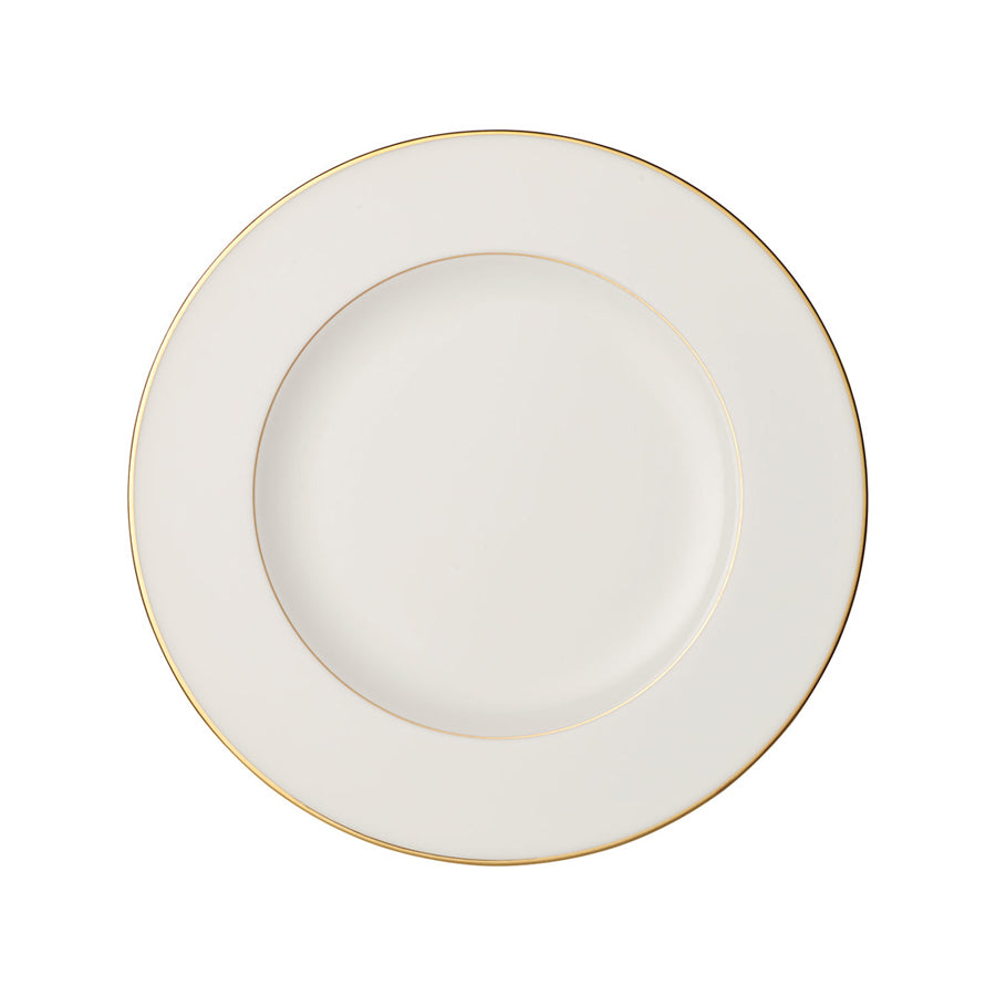 Villeroy & Boch Signature Anmut Gold Bone China Round Flat Plate 27cm Pack of 6