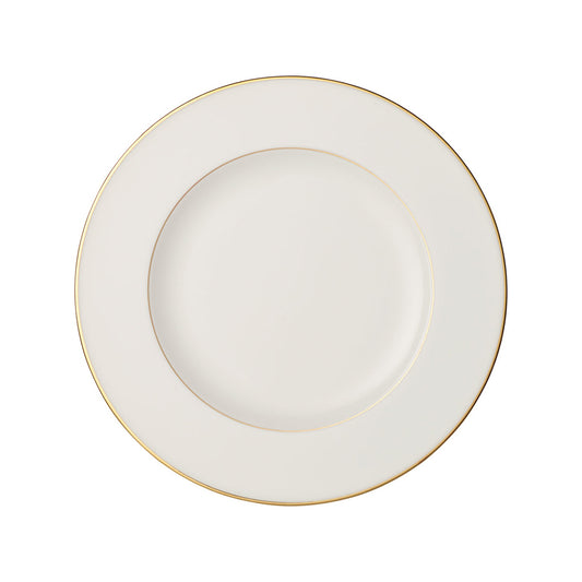 Villeroy & Boch Signature Anmut Gold Bone China Round Flat Plate 27cm Pack of 6