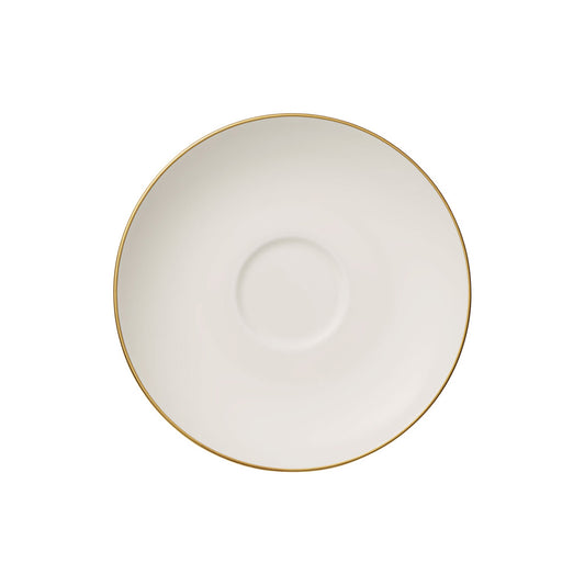 Villeroy & Boch Signature Anmut Gold Bone China Round Saucer 15cm Pack of 6