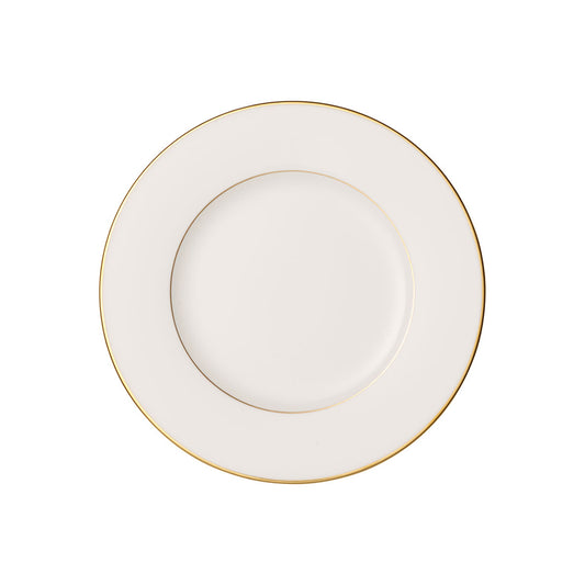 Villeroy & Boch Signature Anmut Gold Bone China Round Salad Plate 22cm Pack of 6