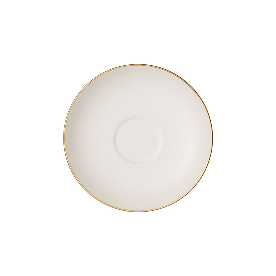 Villeroy & Boch Signature Anmut Gold Bone China Round Espresso Saucer 12cm Pack of 6