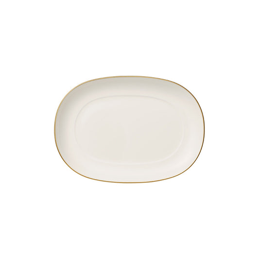 Villeroy & Boch Signature Anmut Gold Bone China Pickle Dish/Sauceboat Saucer 20cm