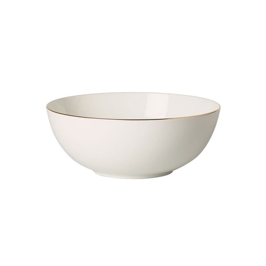 Villeroy & Boch Signature Anmut Gold Bone China Round Salad Bowl 23cm