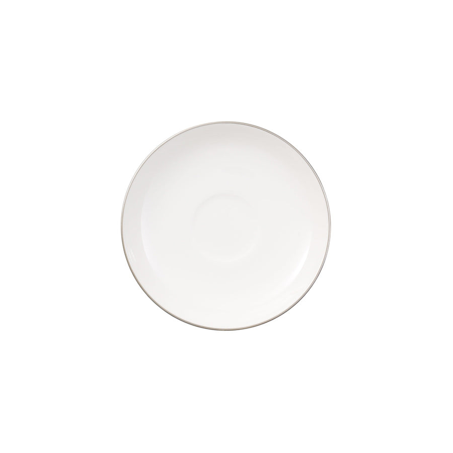 Villeroy & Boch Anmut Platinum Bone China Round Espresso Saucer 12cm Pack of 6