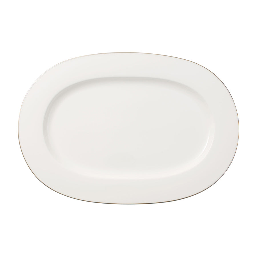 Villeroy & Boch Anmut Platinum Bone China Oval Platter 41cm