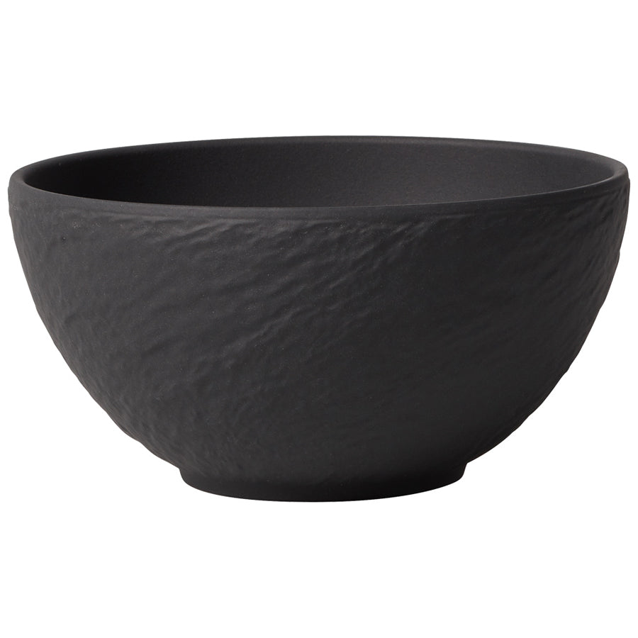 Villeroy & Boch The Rock Porcelain Black Shale Round Bowl 14cm 60cl Pack of 4