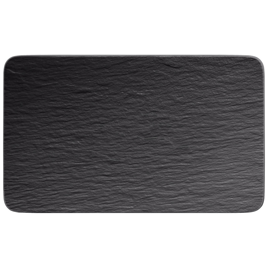 Villeroy & Boch The Rock Porcelain Black Shale Rectangular Plate 28x17cm