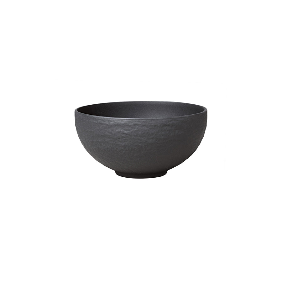 Villeroy & Boch Manufacture Black Porcelain Round Soup Bowl 12.7cm Pack of 4