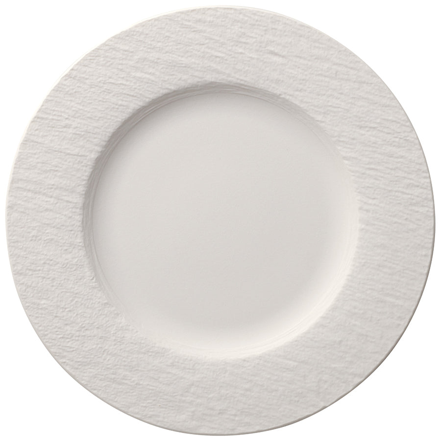 Villeroy & Boch The Rock White Glacier Porcelain Round Flat Plate 27cm Pack of 6