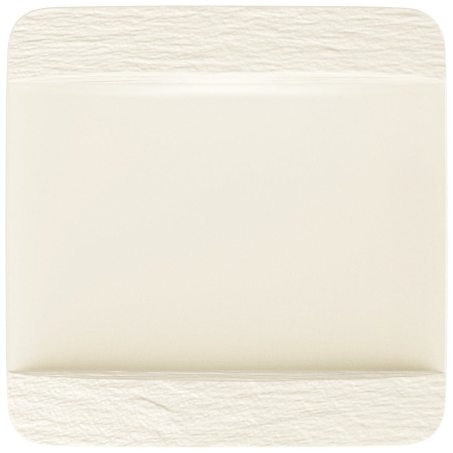 Villeroy & Boch The Rock White Glacier Porcelain Square Flat Plate 28cm Pack of 6