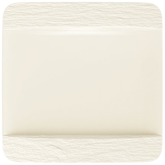 Villeroy & Boch The Rock White Glacier Porcelain Square Flat Plate 28cm Pack of 6