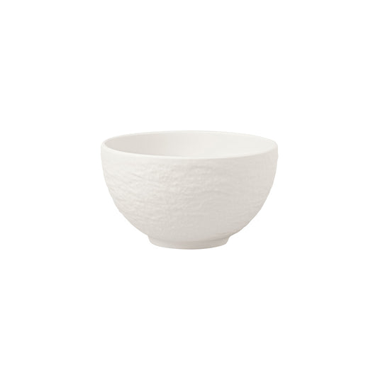 Villeroy & Boch Manufacture White Glacier Porcelain Round Rice Bowl 14cm Pack of 4