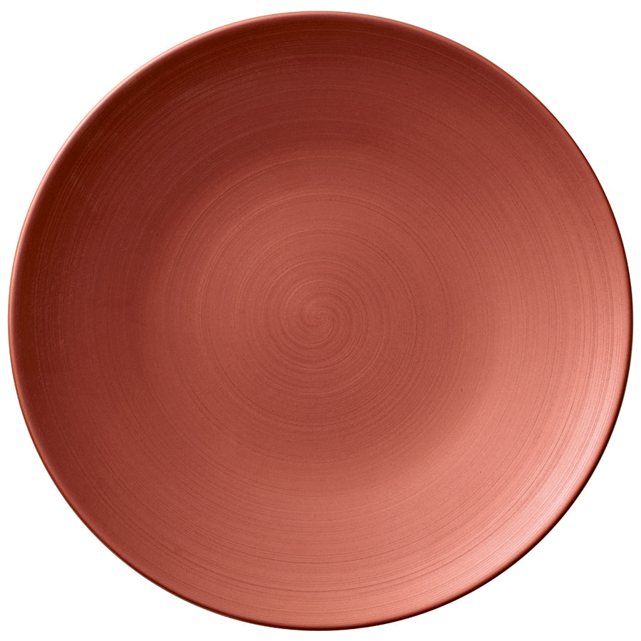 Villeroy & Boch Copper Glow Porcelain Round Flat Coupe Plate 25cm Pack of 6