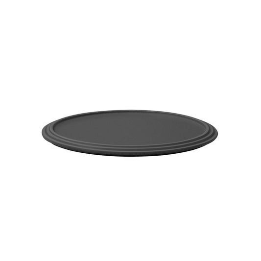 Villeroy & Boch Iconic Black Porcelain Round Serving Plate 23.9cm Pack of 6