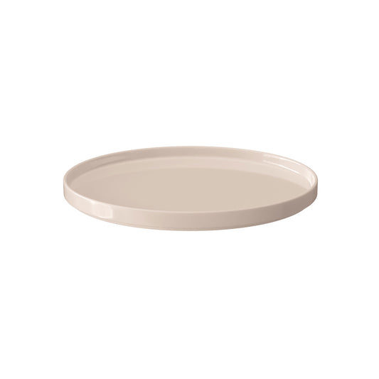 Villeroy & Boch Iconic Beige Porcelain Round Universal Plate 23.8cm Pack of 6