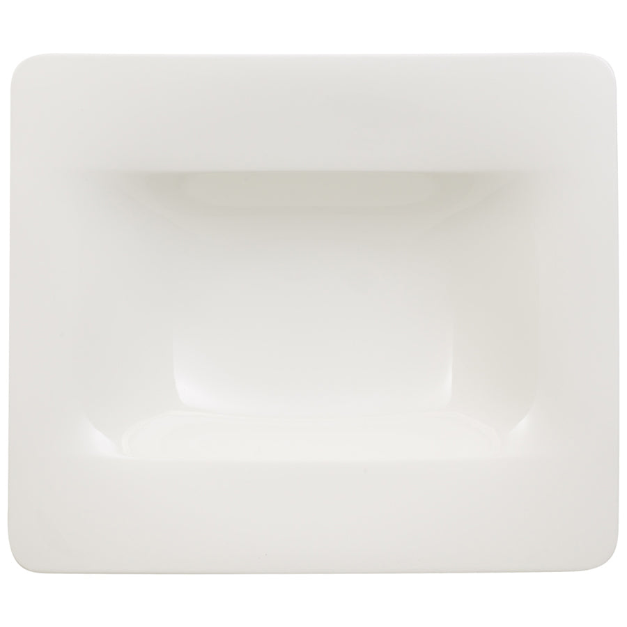 Villeroy & Boch Modern Grace White Bone China Rectangular Deep Plate 24x21cm Pack of 6