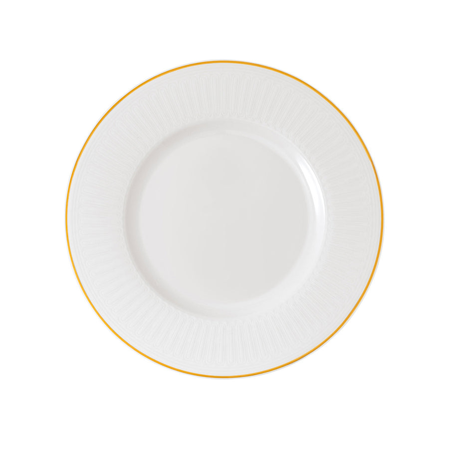 Villeroy & Boch Signature Château Septfontaines White Bone China Round Flat Plate 24.5cm Pack of 6