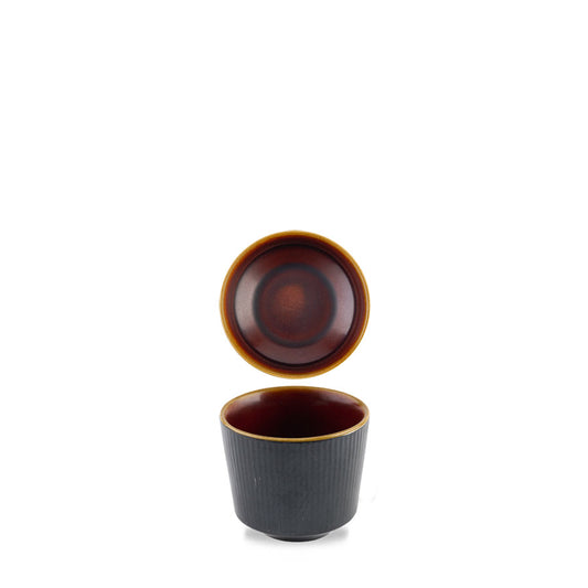 Churchill Nourish Vitrified Porcelain Tokyo Black Round Kochi Chip Mug 9.5x8.1cm 33cl 11.6oz Pack of 12