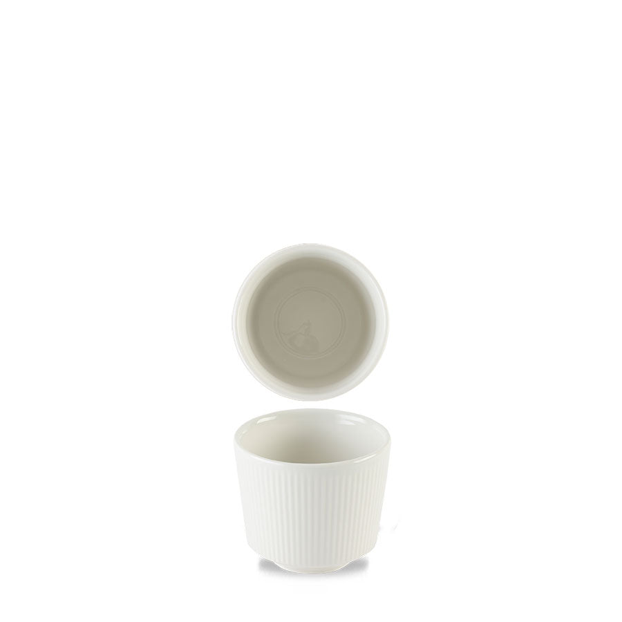 Churchill Nourish Vitrified Porcelain White Round Kochi Chip Mug 9.5x8.1cm 33cl 11.6oz Pack of 12