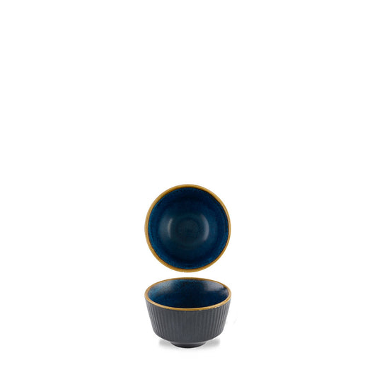 Churchill Nourish Vitrified Porcelain Tokyo Blue Round Kochi Dip Pot 8cm 11cl 3.9oz Pack of 12