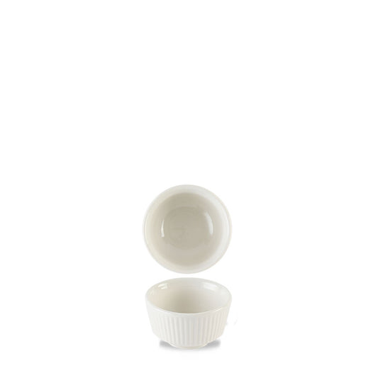 Churchill Nourish Vitrified Porcelain White Round Kochi Dip Pot 8cm 11cl 3.9oz Pack of 12