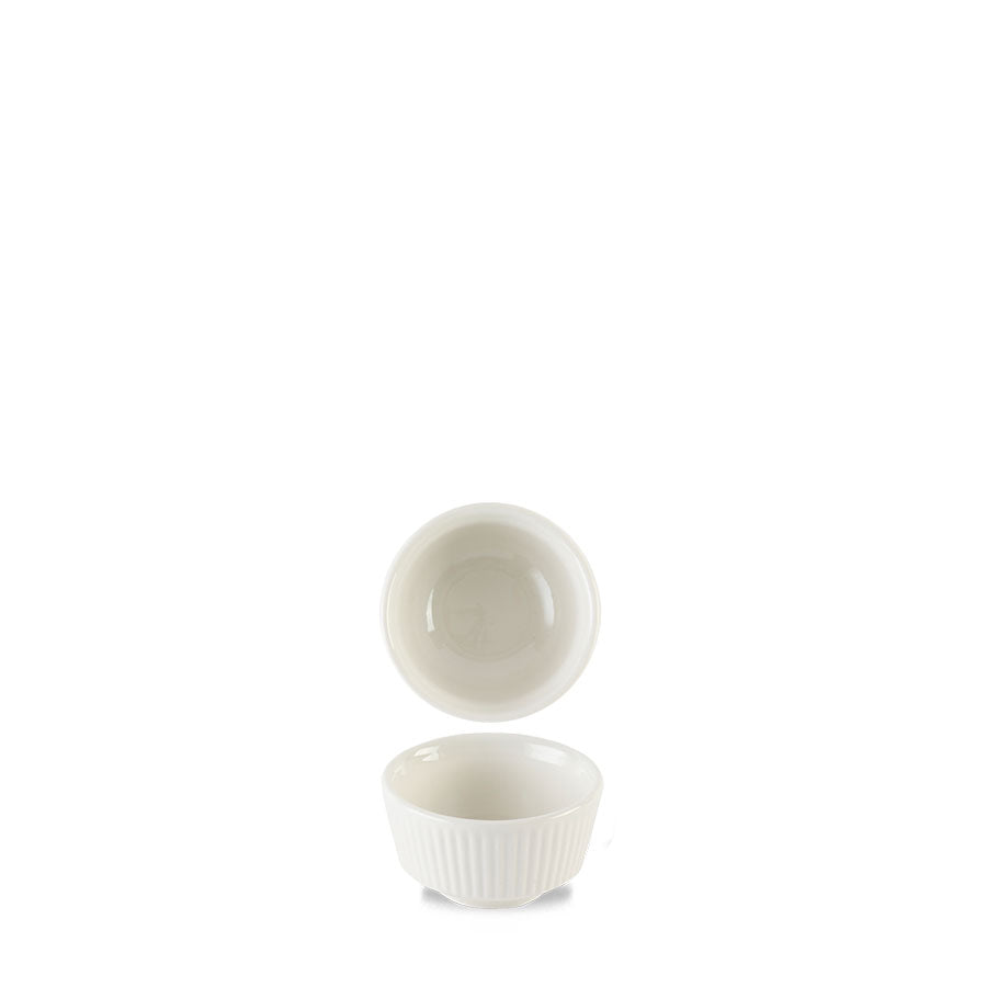 Churchill Nourish Vitrified Porcelain White Round Kochi Dip Pot 6.9cm 5.7cl 2oz Pack of 12