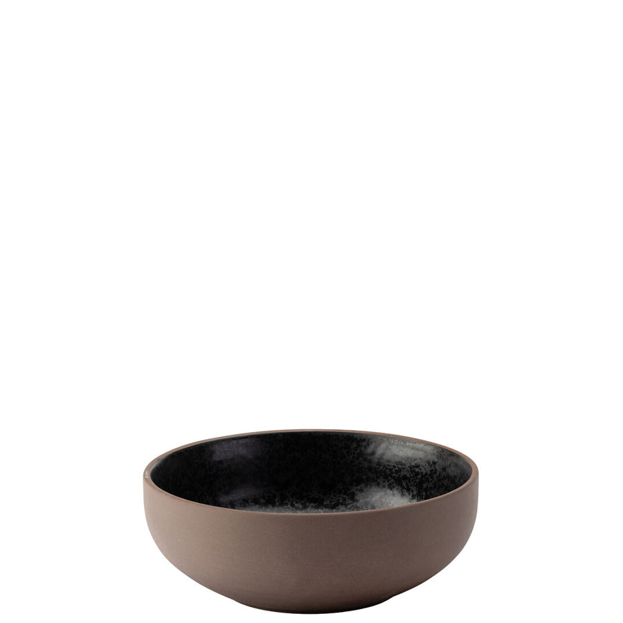 Utopia Obsidian Ceramic Black Round Bowl 14cm Pack of 6