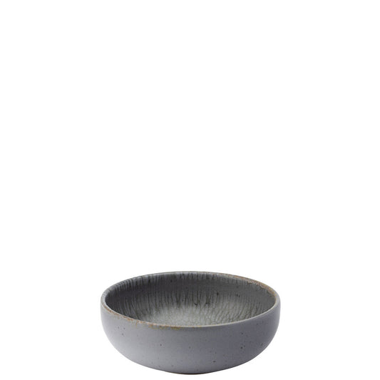 Utopia Nocturne Stoneware Grey Round Bowl 12cm Pack of 6