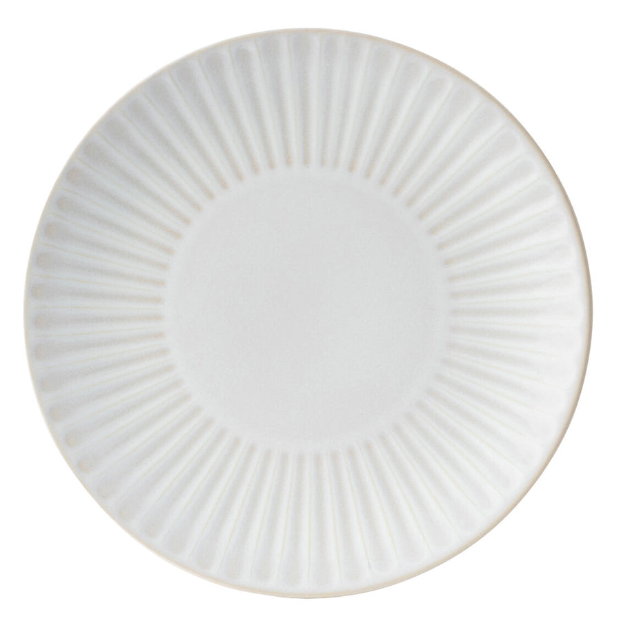 Utopia Venus Stoneware White Round Coupe Plate 27cm Pack of 6