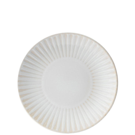 Utopia Venus Stoneware White Round Coupe Plate 21cm Pack of 6