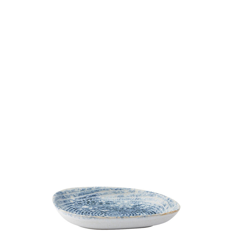 Utopia Fjord Stoneware Blue Side Dish 14x9cm Pack of 6