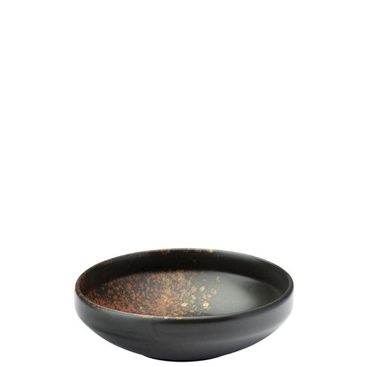 Utopia Oxy Porcelain Black Round Bowl 15cm Pack of 6