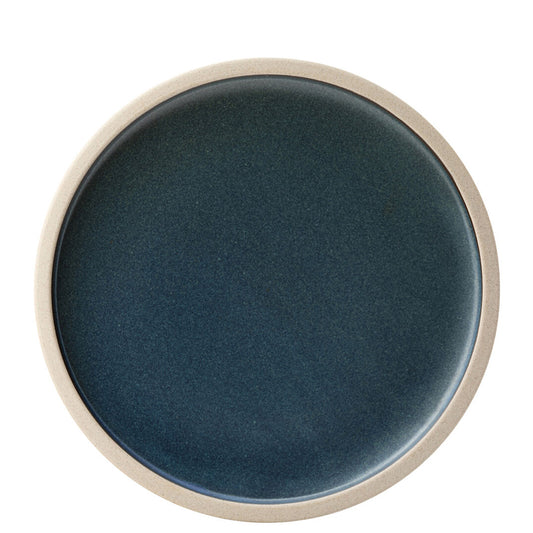 Utopia Ink Porcelain Dark Blue Round Plate 25.5cm Pack of 6