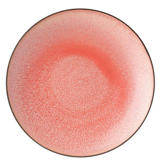 Utopia Coral Porcelain Pink Round Plate 27cm Pack of 6