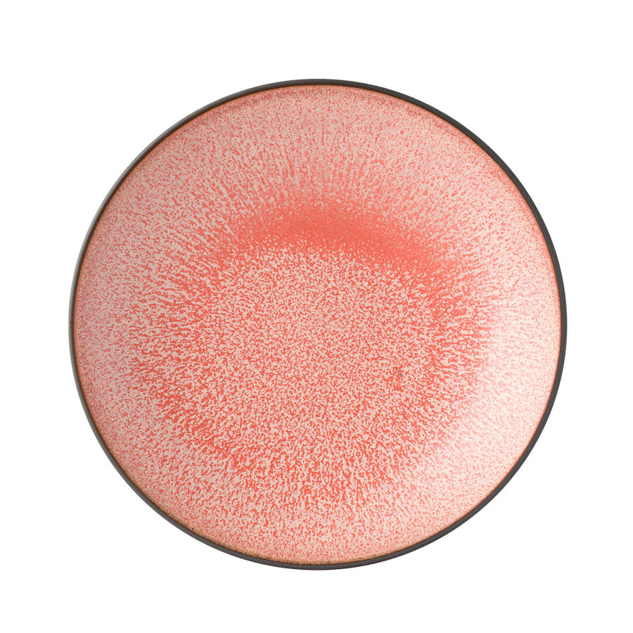 Utopia Coral Porcelain Pink Round Plate 20cm Pack of 6