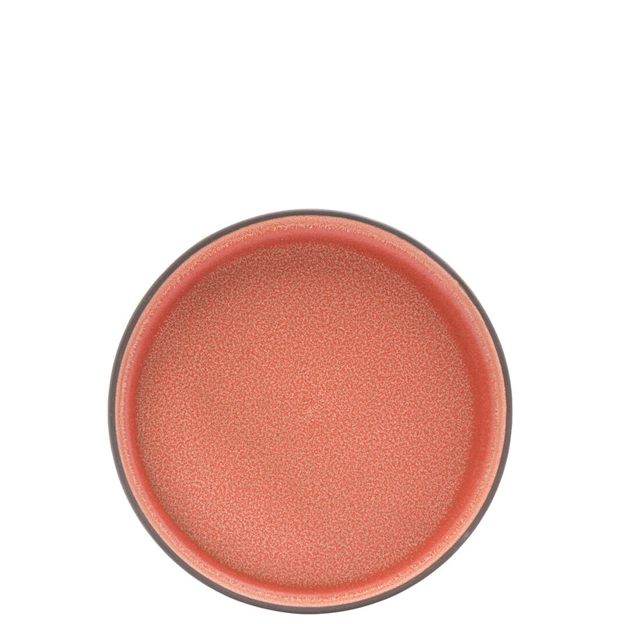 Utopia Coral Porcelain Pink Round Walled Plate 18.5cm Pack of 6