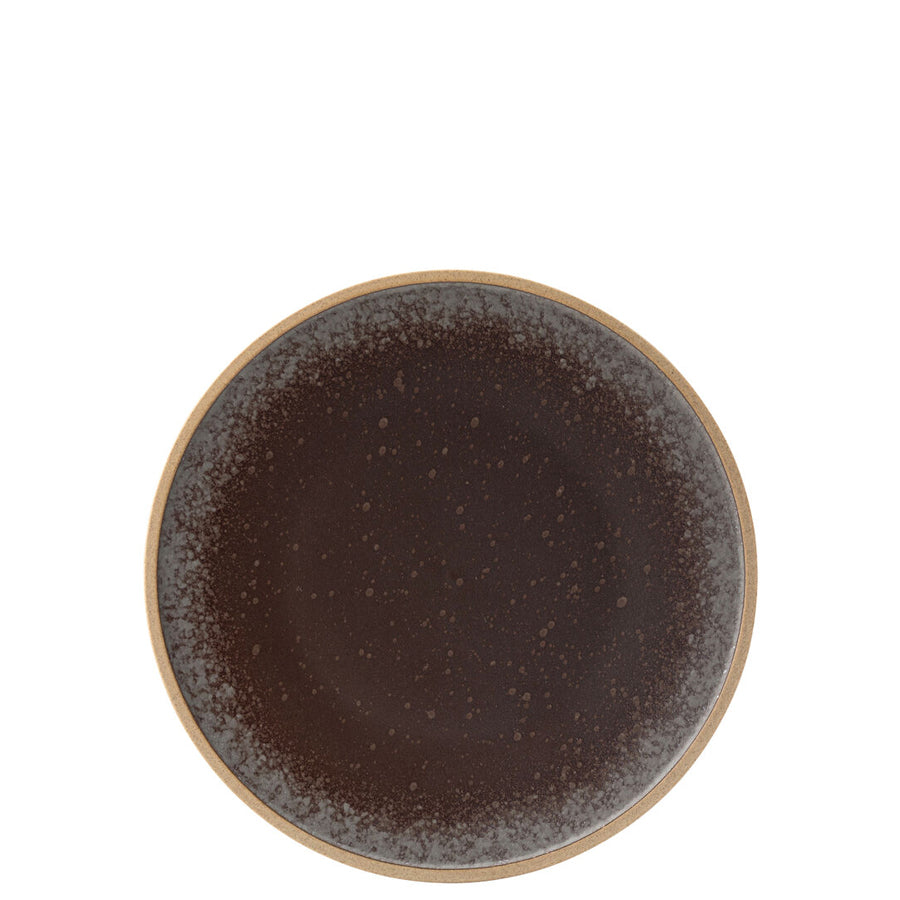 Utopia Truffle Porcelain Brown Round Plate 21cm Pack of 6