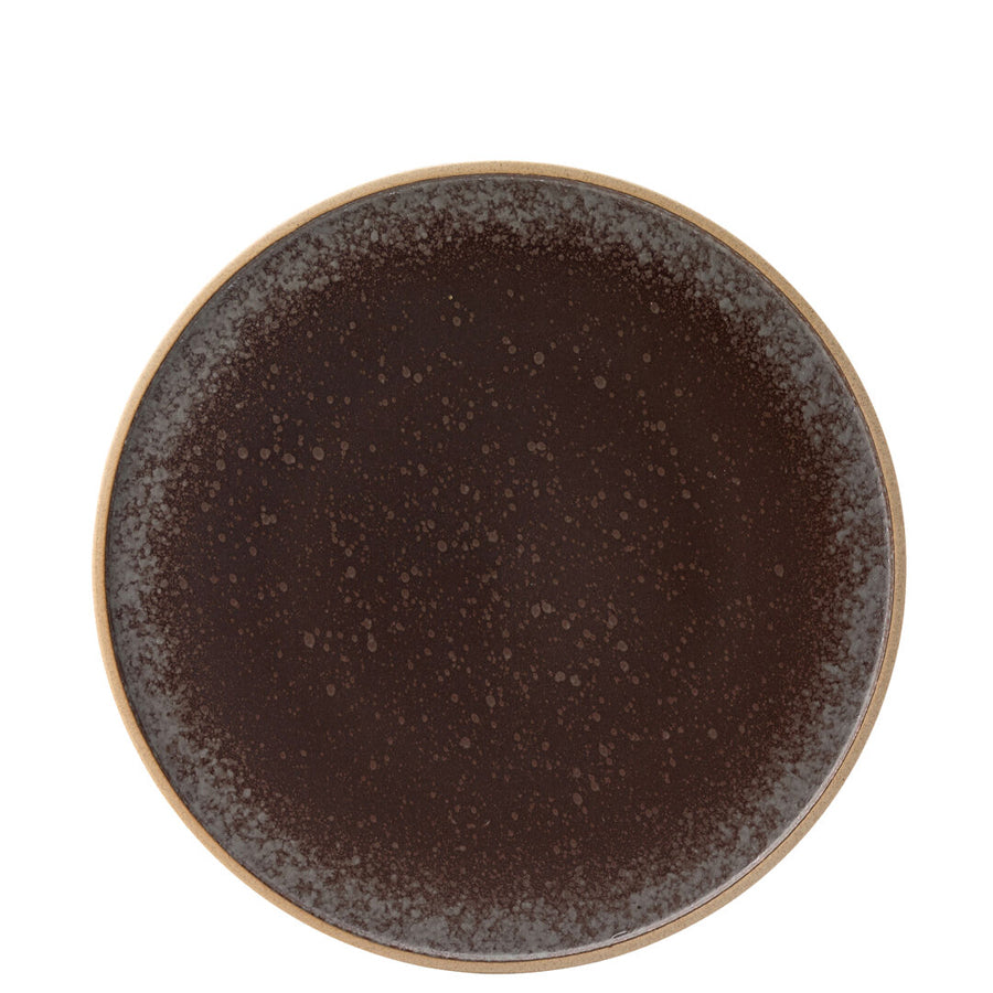 Utopia Truffle Porcelain Brown Round Plate 25.5cm Pack of 6