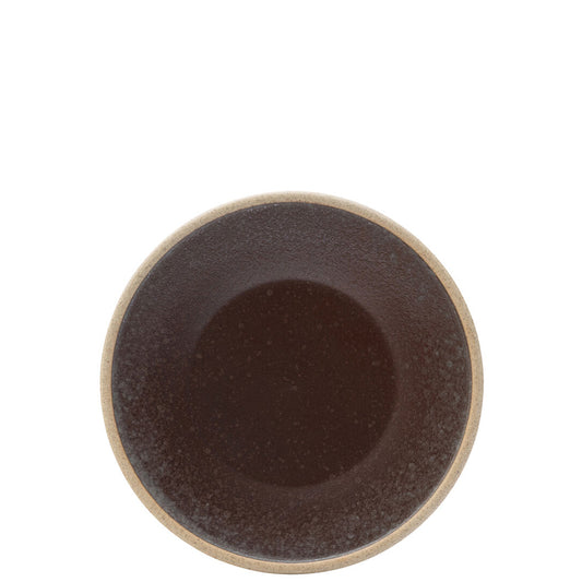 Utopia Truffle Porcelain Brown Round Plate 17.5cm Pack of 6