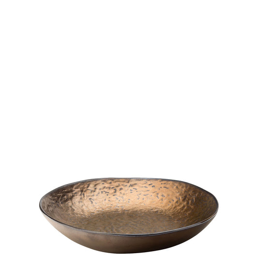 Utopia Midas Stoneware Copper Round Coupe Bowl 21.5cm Pack of 6