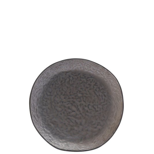 Utopia Midas Stoneware Pewter Round Plate 19cm Pack of 6