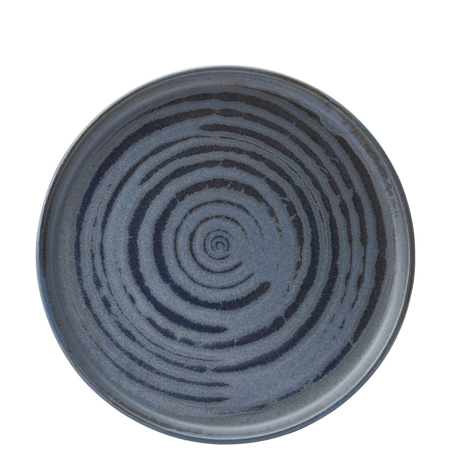 Utopia Circus Porcelain Denim Round Walled Plate 27cm Pack of 6