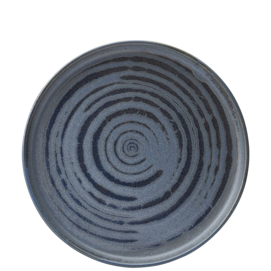 Utopia Circus Porcelain Denim Round Walled Plate 30cm Pack of 6