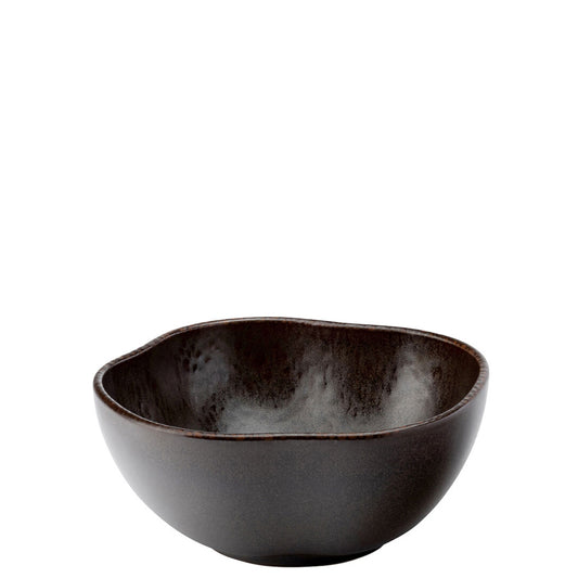 Utopia Milos Stoneware Brown Round Bowl 16cm Pack of 6