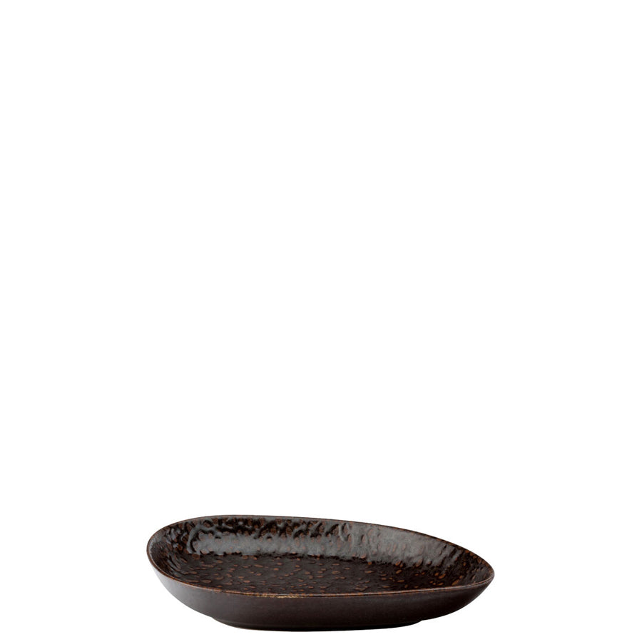 Utopia Milos Stoneware Brown Side Dish 14x9cm Pack of 6