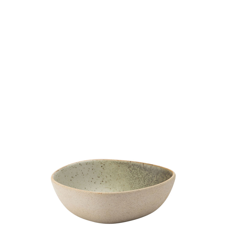 Utopia Solstice Porcelain Green Irregular Bowl 12cm Pack of 6