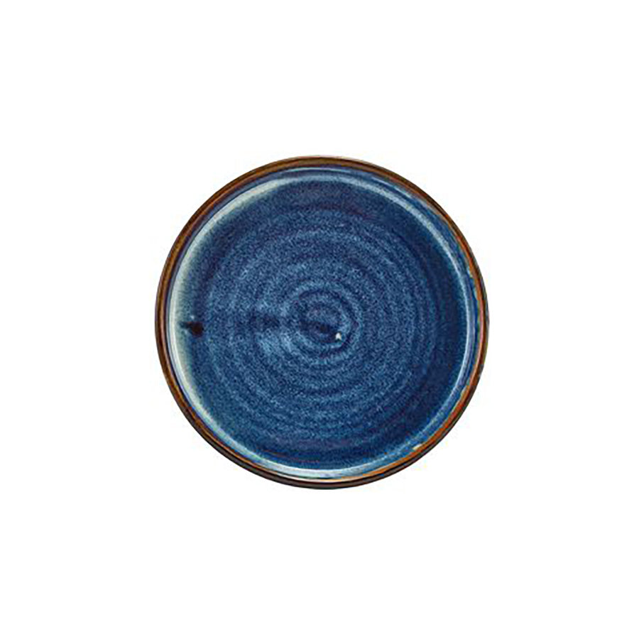 GenWare Terra Porcelain Aqua Blue Low Presentation Plate 14cm Pack of 12